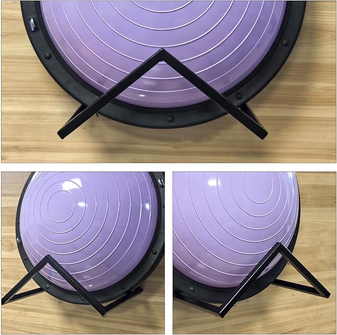 Half Exercise Ball Storage Bracket for Strength Fitness Ball, Balance Ball Holder Wall mount,Yoga Stability Ball Rack Organizer for Home Gym Workouts