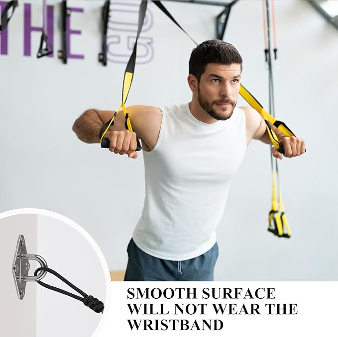 Wall Mount for Resistance Bands, Workout Anchors Wall Resistance with Hook for Fitness Bands, Space Saving Workout Equipment for Home Gym Weight Straps Suspension Training Exercise