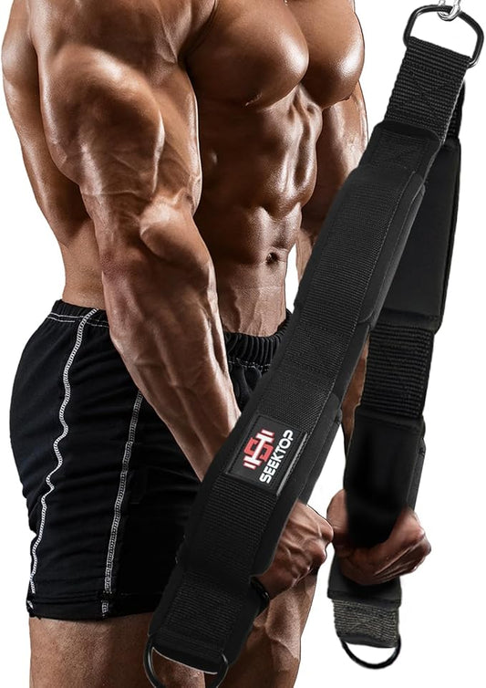 Seektop Tricep Rope Cable Attachment, Tricep Pull Down Attachment, Multi Workout Tricep Pull Down Rope for Triceps Push Downs, Bicep Curls, Crunches, Facepulls, Perfect for Professional Gym