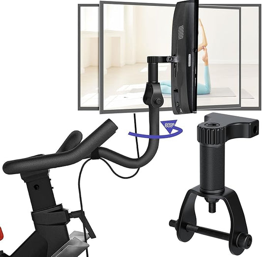 360° Pivot for Peloton Bikes Screen Accessories, Peloton Screen Swivel Mount, Peloton Swivel Screen Attachment, Easily Adjust and Rotate Movement Monitor Adjuster, Black