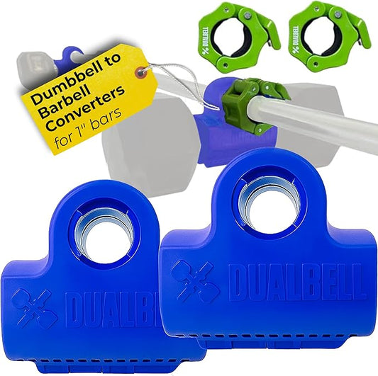 Dumbbell Barbell Converter - Dumbbell Converter Home Gym Equipment, for 1" Standard Bars, Up to 250lb Capacity Barbell Adapters- Versatile Weight Lifting Set, Suitable for Men and Women
