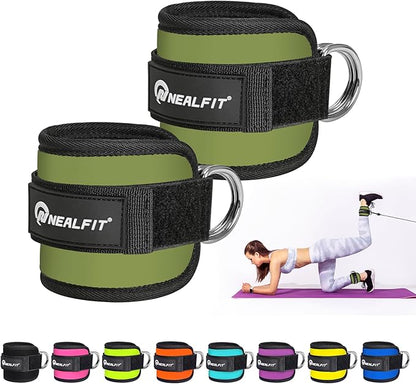 Ankle Strap for Cable Machine, Gym Ankle Cuff for Kickbacks, Leg Extensions, Glute Workouts, Booty Hip Abductors Exercise for Women and Men