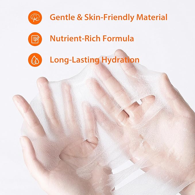 5PCS Animal Face Masks Skincare Face Masks Spa Masks - Natural Ingredients Moisturizing and Protecting Delicate Skin for Winter