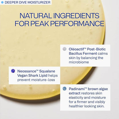 Daily System Bundle | Deeper Dive Moisturizer Serum & Daily Defender SPF 30 | Hydrating, Firming & Sun Protection | Natural, Eco-Friendly, Reef-Safe, Cruelty-Free | Suitable for All Skin Types