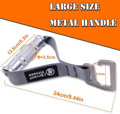 J Bryant Fitness Resistance Band Exercises Handles Heavy Duty Metal Gym Handles Stainless Steel Large Size Hook for Wide Pull Up Resistance Band Training Home Workout Fitness Equipment