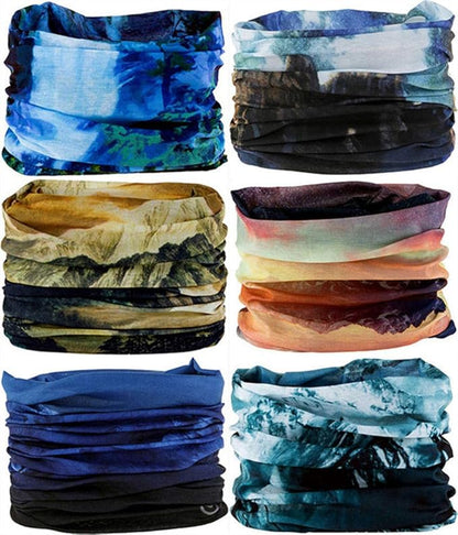 Headband Neck Gaiter Head Wrap Headwear Face Mask Magic Scarf Bandana for Men and Women
