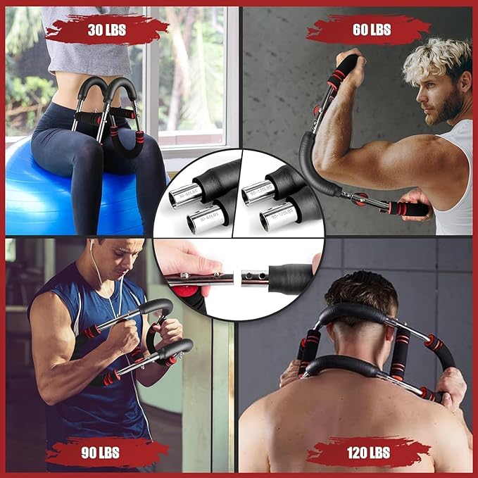 Aomoyun Arm Trainer,Adjustable Chest Expander,Chest Workout Equipment,Arm Exerciser,Portable Home Gym Equipment Upper Body Strength Training Machine for Men & Women.