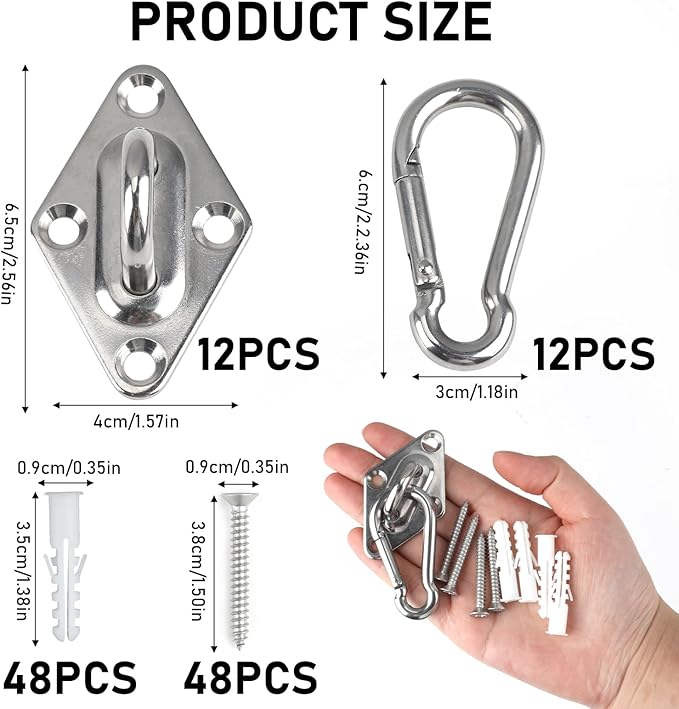 Wall Mount for Resistance Bands, Workout Anchors Wall Resistance with Hook for Fitness Bands, Space Saving Workout Equipment for Home Gym Weight Straps Suspension Training Exercise