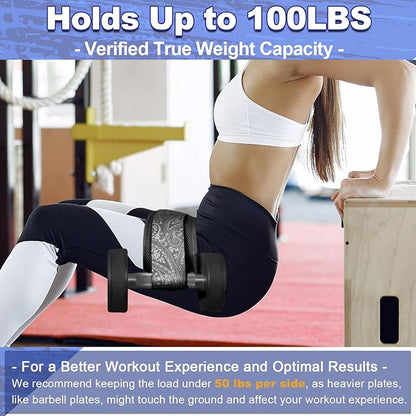 Hip Thrust Belt - Adjustable Fitness Belt for Dumbbells, Kettlebells, Weight Plates - Support Up to 100 lbs - Upgrade Slip-Resistant Pad for Safe and Comfortable Glute Workouts at Home or Gym