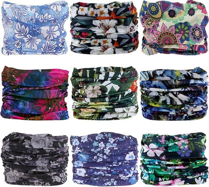 Headband Neck Gaiter Head Wrap Headwear Face Mask Magic Scarf Bandana for Men and Women