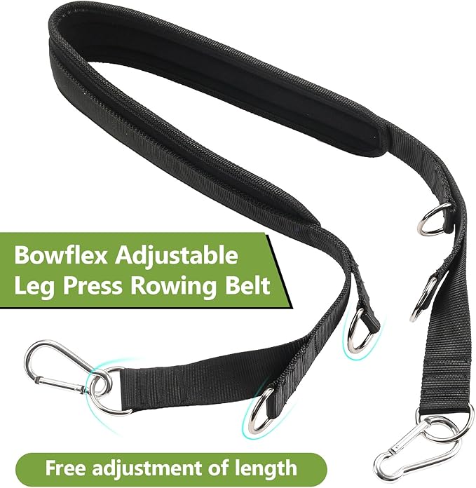 Adjustable Leg Press Rowing Belt Strap for Bowflex Pr1000 & Most Home Gym Leg Attachment Replacement