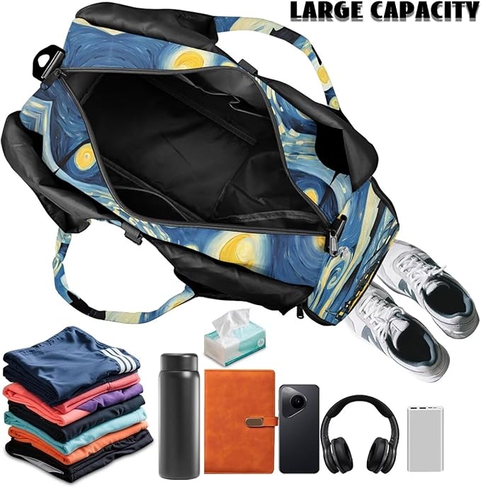 Yoga Mat Bag for Women Men Large Carryall Tote with Adjustable Shoulder Strap for Gym Yoga Travel Pilates Office
