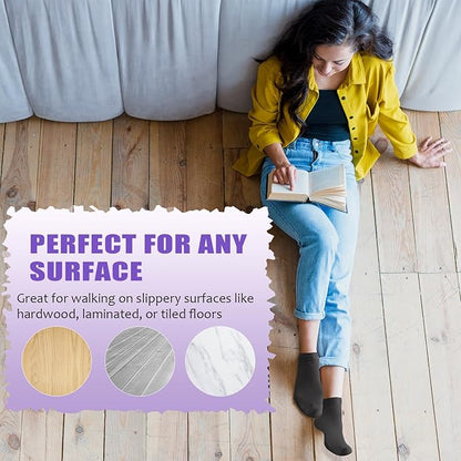 yeuG Grip Pilates Socks for Women Yoga Socks with Grips Open Top Non Slip Grippy Socks for Barre, Ballet, Barefoot Workout