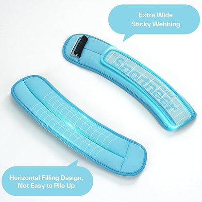 Sportneer Adjustable Ankle Weights for Women and Men：1 Pair 1 2 3 4 6 7 8 10 lbs Upgraded Easily Adjustable Leg Weight, Weighted Wrist Weight Strap for Gym, Fitness, Workout, Walking, Dancing (Black, 2 lbs x 2)