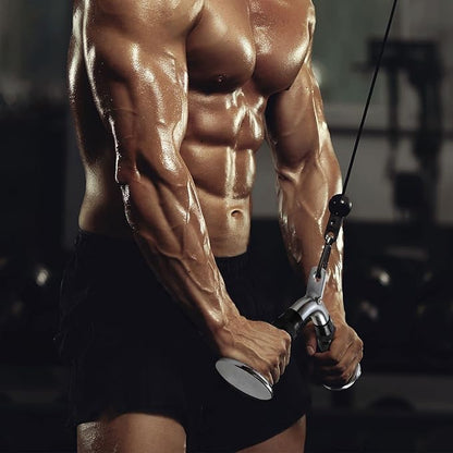A2ZCARE Cable Machine Accessories for Weight Lifting, LAT Pull Down Attachment, Cable Attachments for Gym