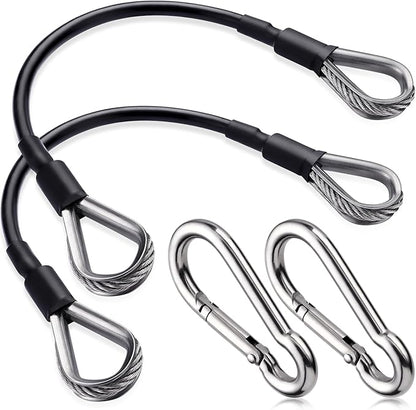 TOBWOLF Gym Cable Extension, Fitness Extension Rope Attachment Compatible with Home Gym Accessories Thick 0.2", Replacement Gym Cable Machine Extension for LAT/Tricep Pull Down, Leg Extensions Machine