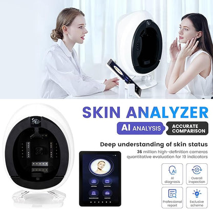 Home Skin Scanner | AI Smart Skin Quality Tester | Deep Moisture, Spot, and Wrinkle Analysis | Multifunctional Beauty Device | Personalized Skin Care Report
