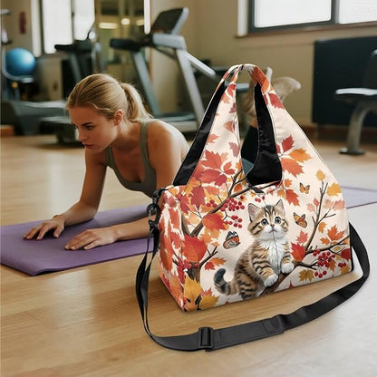 Yoga Mat Bag for Women Men Large Carryall Tote with Adjustable Shoulder Strap for Gym Yoga Travel Pilates Office