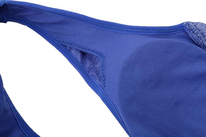 Women's Zipper Front Closure Sports Bra Racerback Yoga Bras