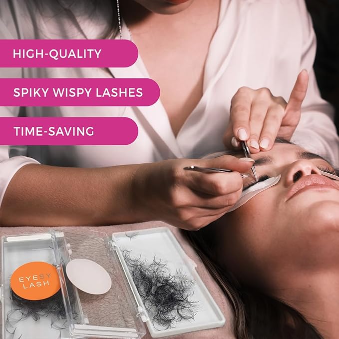 500 Wispy Promade Fans - 5D 0.07 Size 14mm Curl C - Natural Wispy Lashes Loose Premade Lash Fans for Eyelash Extensions Handmade Pre Made Eyelashes for Spiky, Volume, Natural Look