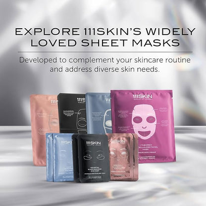 111SKIN Y Theorem Bio Cellulose Facial Mask for All Skin Types, Hydrating Face Mask with NAC Y2, Ectoin & Centella Asiatica, Enhances Skin Elasticity, Skincare Sheet Masks for Self Care, 5x 0.78 fl oz