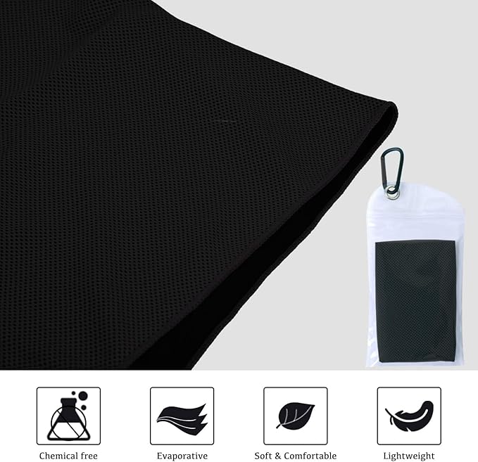 4 Packs Cooling Towels (40x12 Inch), Cooling Towels for Neck and Face, Stay Cool in Hot Weather for Sports, Gym, Yoga, Golf, Hiking, Camping & Travel