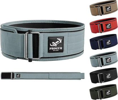 Self-Locking Weight Lifting Belt with Straps - Premium Weightlifting Belt for Serious Functional Fitness - Powerlifting - Deadlifting - Olympic Lifting Athletes - Gym Belt for Men & Women