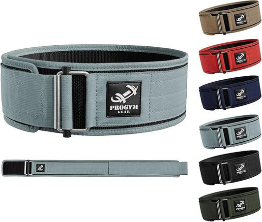 Self-Locking Weight Lifting Belt with Straps - Premium Weightlifting Belt for Serious Functional Fitness - Powerlifting - Deadlifting - Olympic Lifting Athletes - Gym Belt for Men & Women
