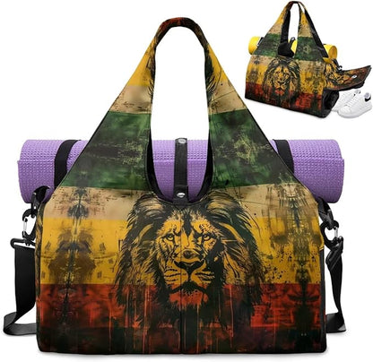 Yoga Mat Bag for Women Men Large Carryall Tote with Adjustable Shoulder Strap for Gym Yoga Travel Pilates Office