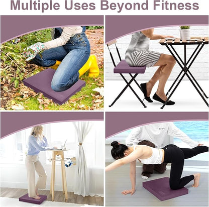 StrongTek Extra Wide Foam Balance Pad for Physical Therapy, 19" X 15.8" X 2.4", High-Density TPE Foam Pad for Exercise, Enhanced Stability, Core Strength, Non-Slip & Water-Resistant, for Fitness, Yoga