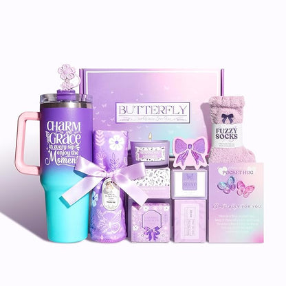 Birthday Gifts for Women, Self Care Gifts, Care Package for Women Thank You Gift Get Well Gift Thinking of You Gift, Relaxing Spa Gift, Sympathy Gift Basket Feel Better Gift for Mom Friend Sister Wife