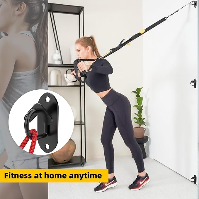 Resistance Band Wall Anchors System, Wall Mount Workout Anchors for Exercise Bands