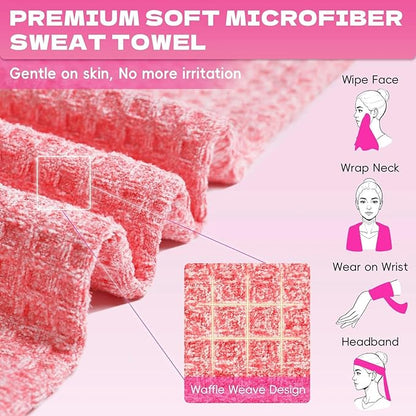 Microfiber Gym Towels for Showering Working Out Quick Dry Negative ions Large Middle Small Sizes Lightweight Gym Towel for Men Women Tennis Sports Towels for Body Hot Yoga Fitness Essentials