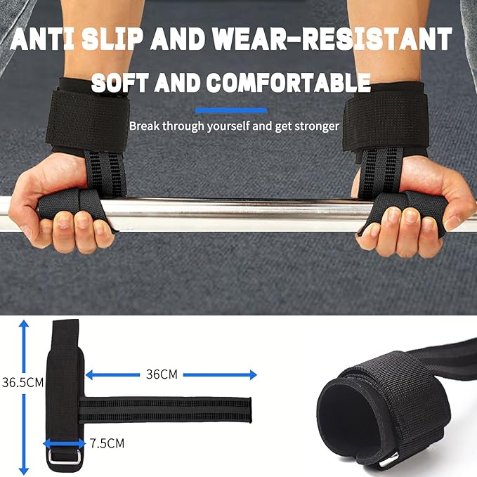 Cable Machine Attachment Set with Tricep Rope, V Bar, Double D Handle Row, Ankle & Wrist Straps, LAT Pulldown Attachments Cable Attachments for Home Gym