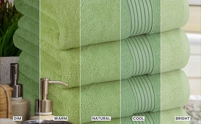Utopia Towels 4 Pack Bath Towels Set, (27 x 54 Inches) 100% Ring Spun Cotton, Quick Dry, Highly Absorbent, Soft Feel Towels, Perfect for Daily Use (Sage Green)