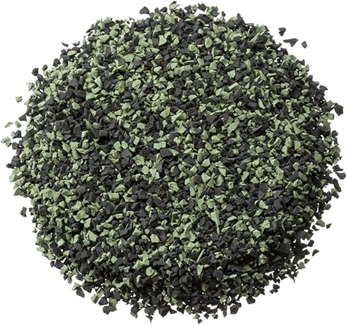 Poured-in-Place Surfacing Repair Kit Fix Rubber Playground (Green/Black, XL)