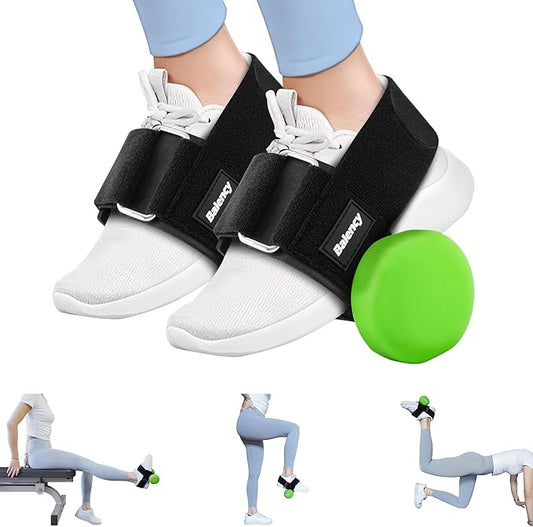 Dumbbell Foot Attachment for Leg Workout, Dumbbell Attachment Straps, Tibialis Trainer, Ankle Straps for Dumbbells, Dumbbell Foot Strap for Weight Lifting,Shin Splint,Hamstring Curls,Leg extensions