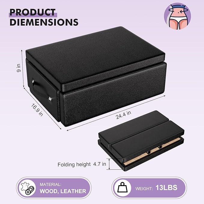 Pilates Reformer Machine,Foldable Home Pilates Reformer Equipment, Small Reformer for Women Use Studio Gym Yoga