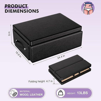 Pilates Reformer Machine,Foldable Home Pilates Reformer Equipment, Small Reformer for Women Use Studio Gym Yoga