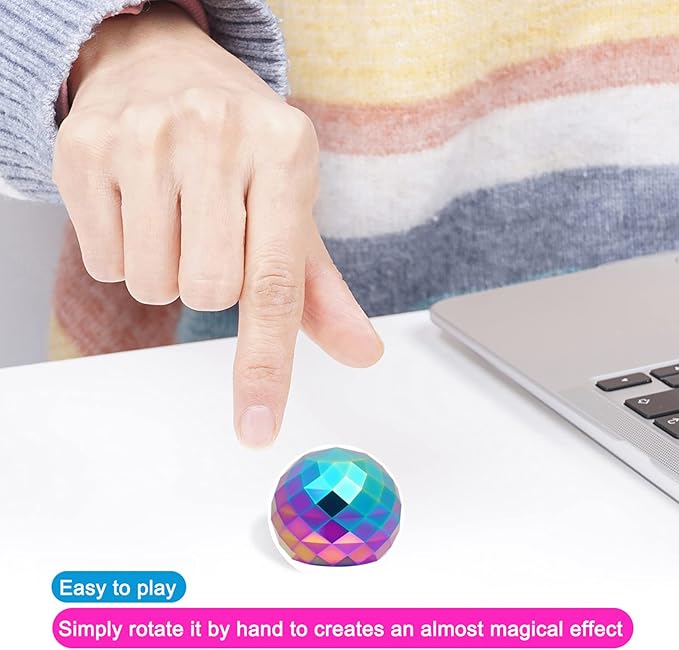 Desk-Fidget-Toys for Kinetic-Toy: Cool-Gadgets Cool-Stuff for Kid Children Teen Adult, Spinning 180 Seconds, Stress Relief Toy for Optical-Illusion Gift for Office School Home Women Men Christmas