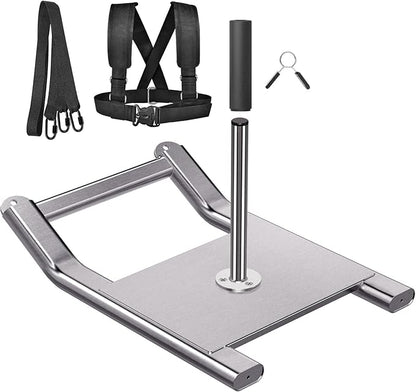Kipika Weight Sled, Workout Sled, Fitness Strength Training Sled, Speed Training Sled for Athletic Exercise, Speed Improvement, Easily Through Obstacles, Suitable for 1" & 2" Weight Plate