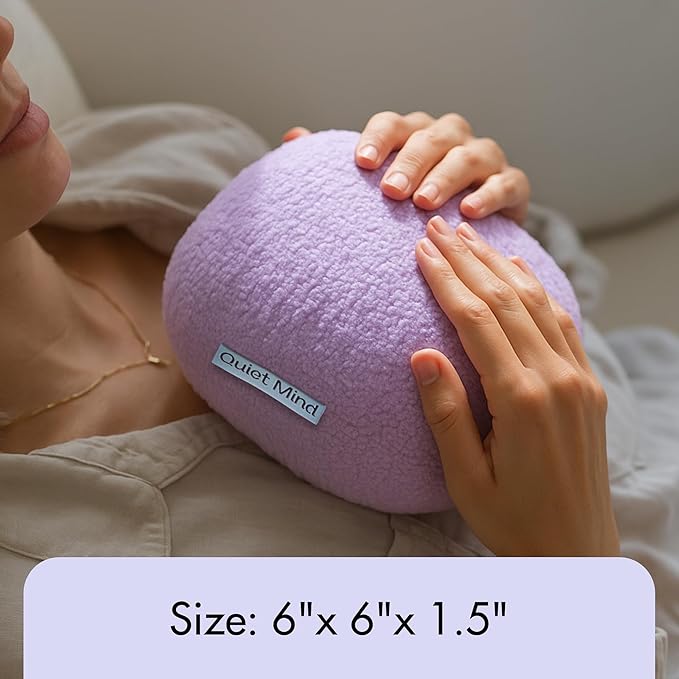 Quiet Mind 1.5 lb Weighted Stress Squeeze Ball – Lavender Scented Soft Squishy Fidget Gadget for Adults –Help Relieve Stress, Anxiety, Tension-Promotes Focus, Clarity - Sensory Ball for Home or Office
