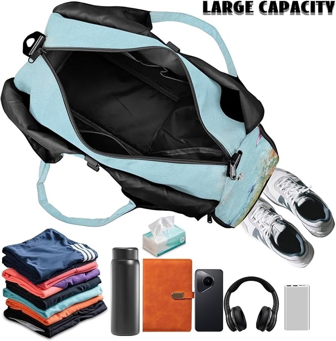 Yoga Mat Bag for Women Men Large Carryall Tote with Adjustable Shoulder Strap for Gym Yoga Travel Pilates Office