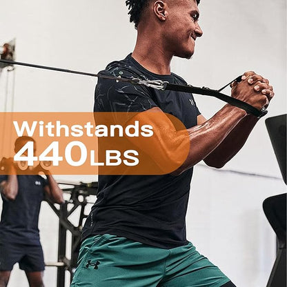 2PCS Gym Cable Extension,Replacement Cable Machine Accessories,Cable Pulley Attachments for Gym -Thick 5mm(0.2inch) Heavy Duty Steel Wire Rope for Home Gym Cable, Leg Extensions Machine
