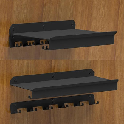 Wall Mount Home Gym Storage Rack, Exercise Equipment Organizer Shelf