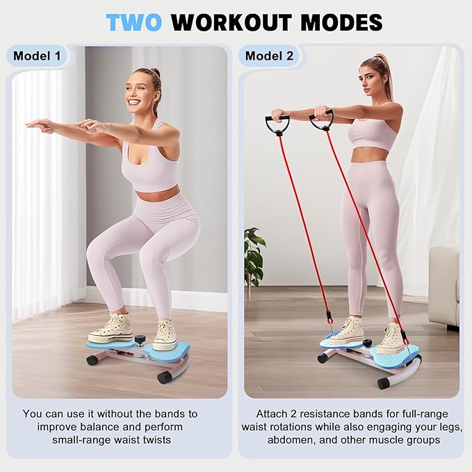 Waist Twisting Machine, Noiseless Ab Twist Board, 260 lbs Capacity, Twist Exercise Machine Home Gym Fitness Tool for Women Slim Waist and Core Ab Exercise