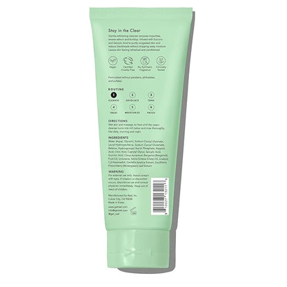 Rael Blackhead Remover, Miracle Clear Clay Mask, Exfoliating Face Wash, Pore Minimizer, Gentle and Hydrating, with Tea Tree, Vegan, Korean Skin Care (3.3 fl oz)