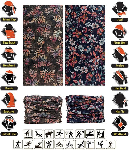 Headband Neck Gaiter Head Wrap Headwear Face Mask Magic Scarf Bandana for Men and Women