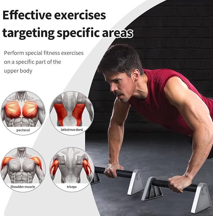 Aluminum Alloy Push Up Bars For Strength Training And Calisthenics,Non-slip Parallettes Pushup Handles,Durable And Lightweight Calisthenics Equipment.