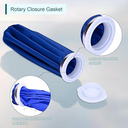 1 PCS Upgrade Ice Pack Injuries Reusable, 9in Ice Bags Hot Water for Injuries, Soothe Pain and Stay Cool, Old School Style and Traditional Ice Packs, Versatile and Easy to Carry